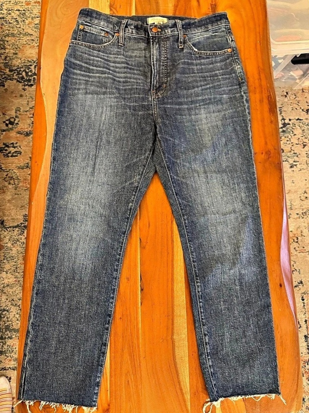 Madewell The Perfect Vintage Jean Straight Leg Jeans Waist 31 Blue